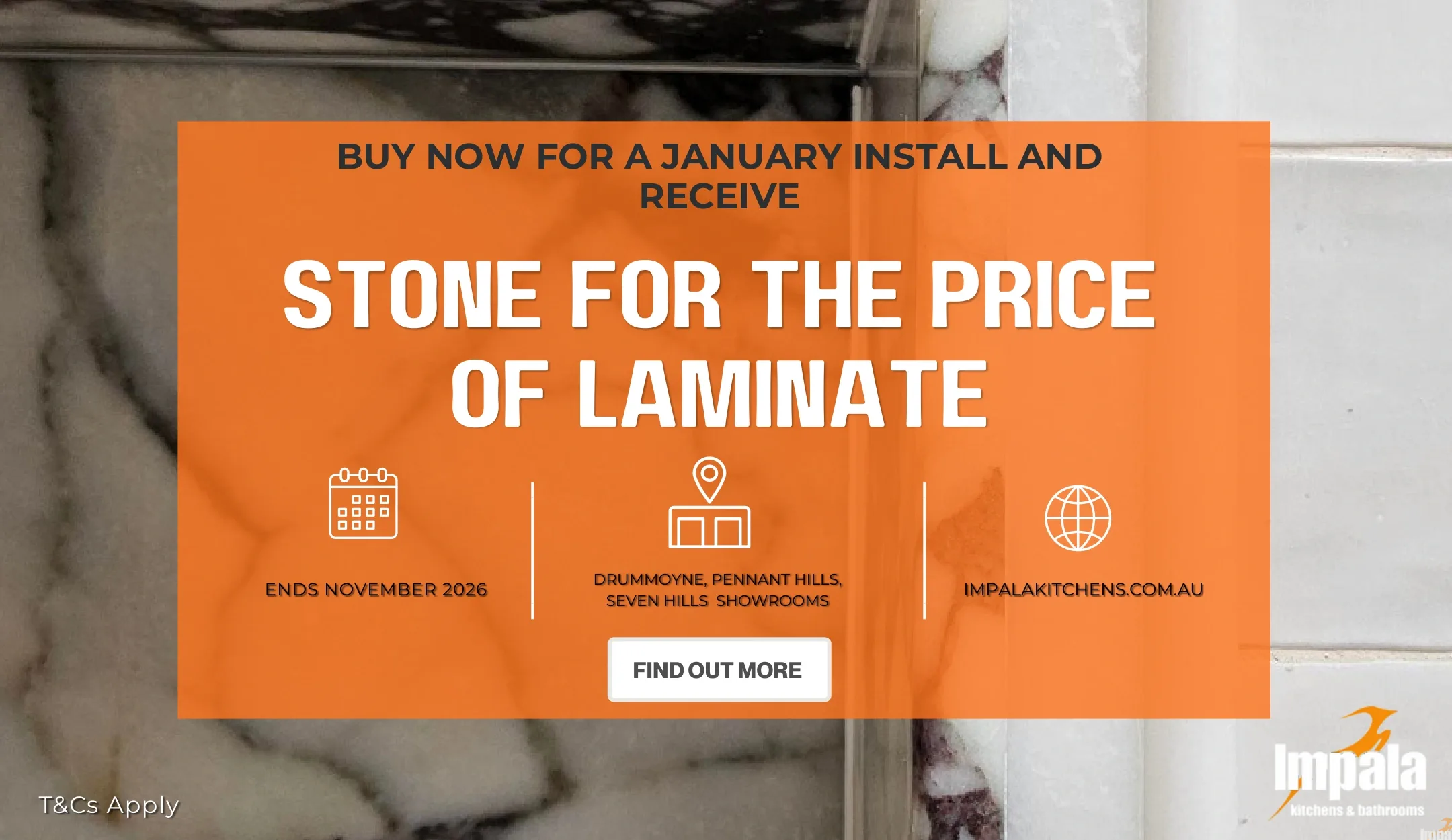 Impala Kitchens Stone Promotion
